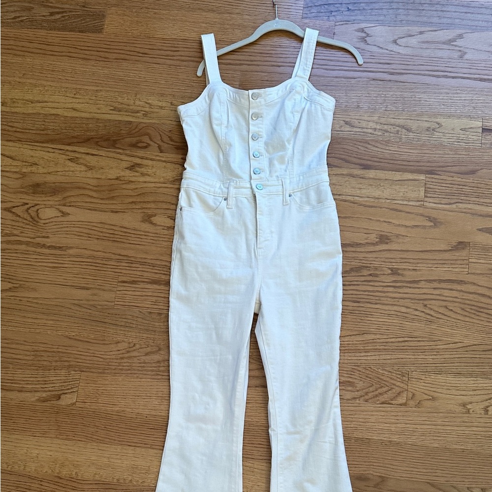 Jessica Simpson Cream Button-Front Dress